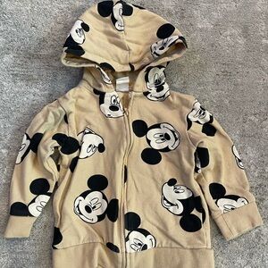 H&M Kids Mickey Mouse Hoodie - Tan